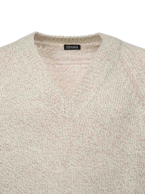 ZEGNA: クルーネック online - クルーネック - グレイッシュブラウン