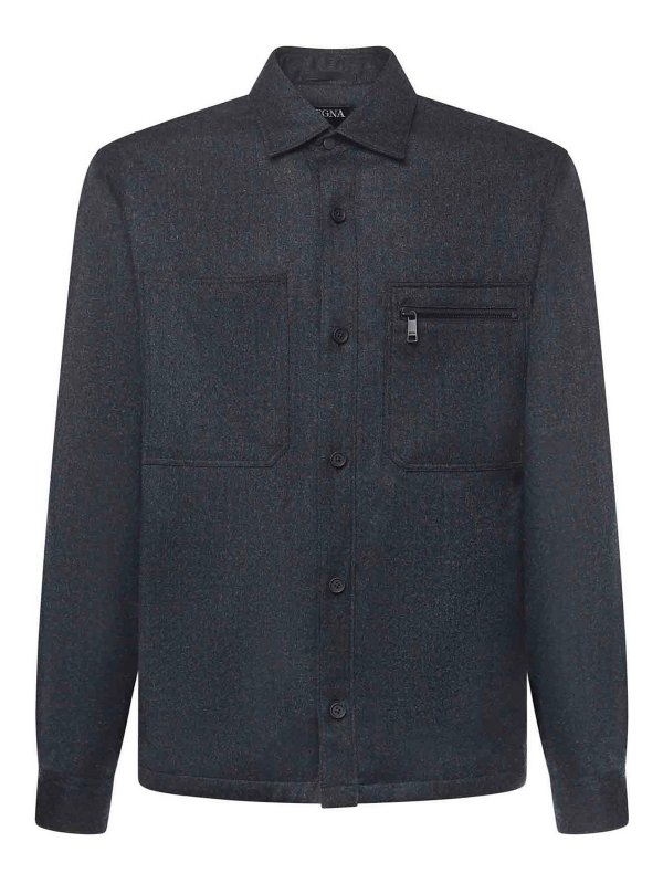 ZEGNA: shirts - Wool Overshirt