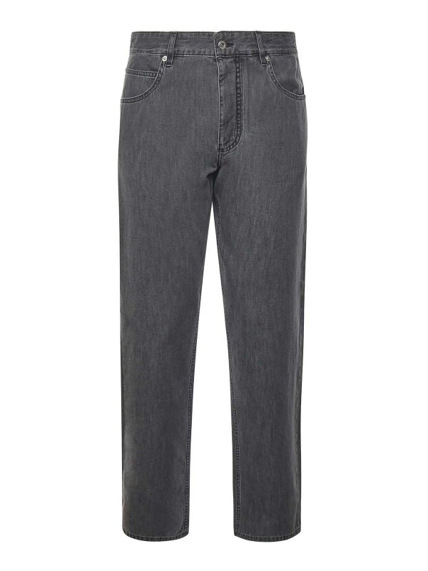 BOTTEGA VENETA: straight leg jeans - Straight-Leg Denim Jeans