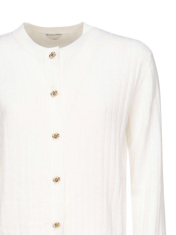 BOTTEGA VENETA: Cárdigans online - Cárdigan - Blanco