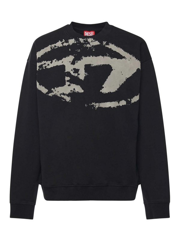 DIESEL: Sweatshirts & Sweaters - Sweatshirt S-Boxt-N5