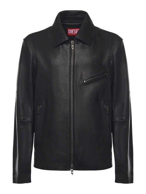 DIESEL: Chaquetas casual - Chaqueta Casual - Negro