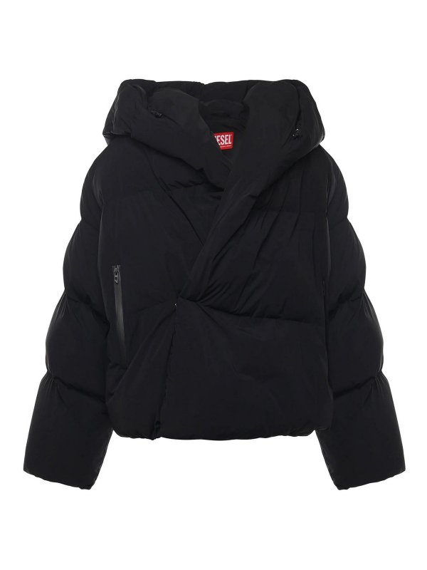 DIESEL: Chaquetas y Chaquetones acolchados - Chaqueta Alcochada - Negro