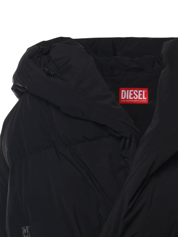 DIESEL: Chaquetas y Chaquetones acolchados online - Chaqueta Alcochada - Negro