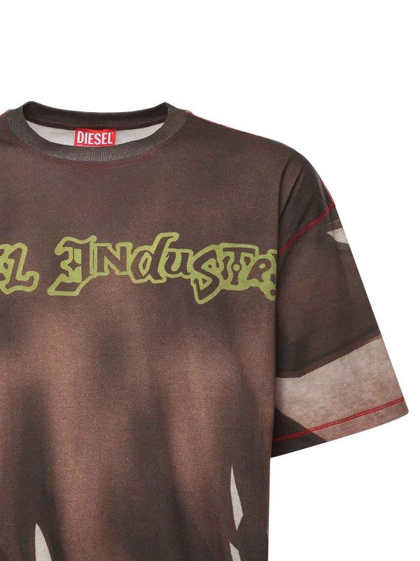 DIESEL: T-shirts online - T-Shirt - Marron