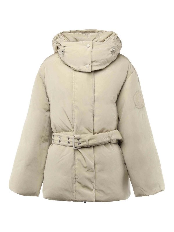 Acne Studios: padded jackets - Hooded Puffer Jacket