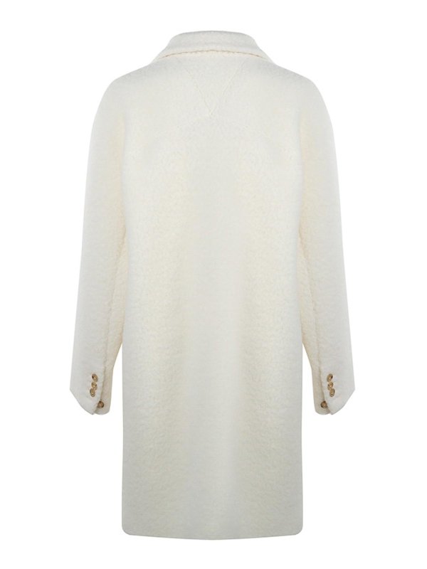 BOTTEGA VENETA: Abrigos semilargos online - Abrigo Midi - Blanco