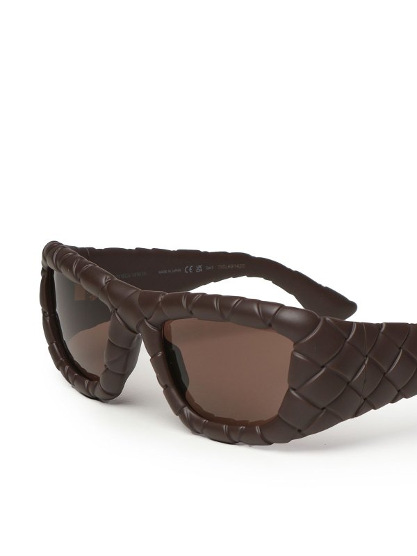 Rectangular Acetate Sunglasses shop online: BOTTEGA VENETA