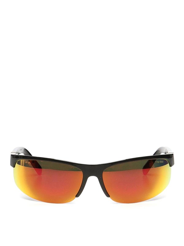 MIU MIU: sunglasses - Sunglasses With Logo