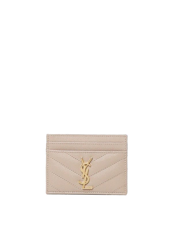 SAINT LAURENT: wallets & purses - Cassandre Matelass Card Case