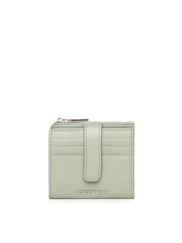 COCCINELLE: wallets & purses - Metallic Soft Mini Wallet