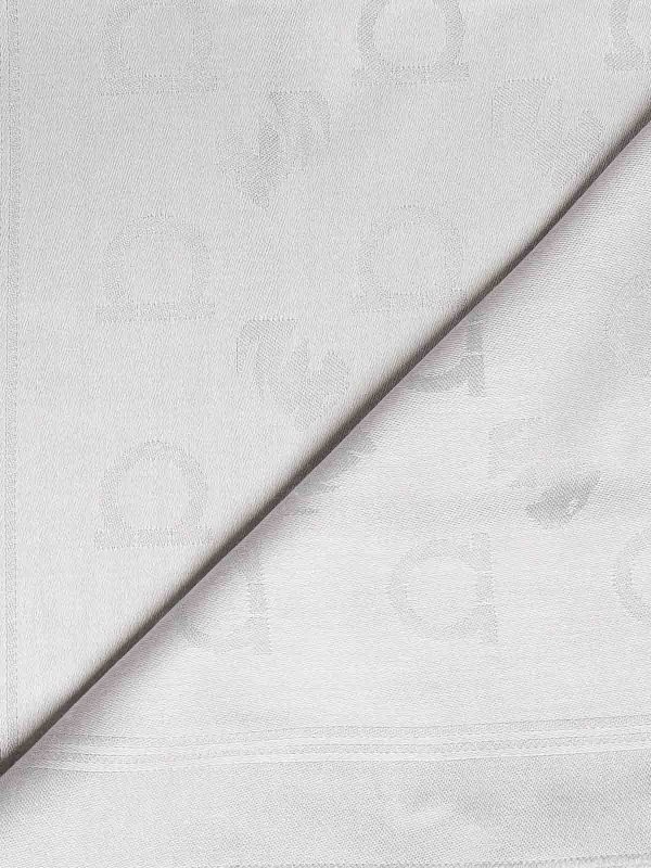 FERRAGAMO: scarves online - Gancini Monogram Jacquard Stole