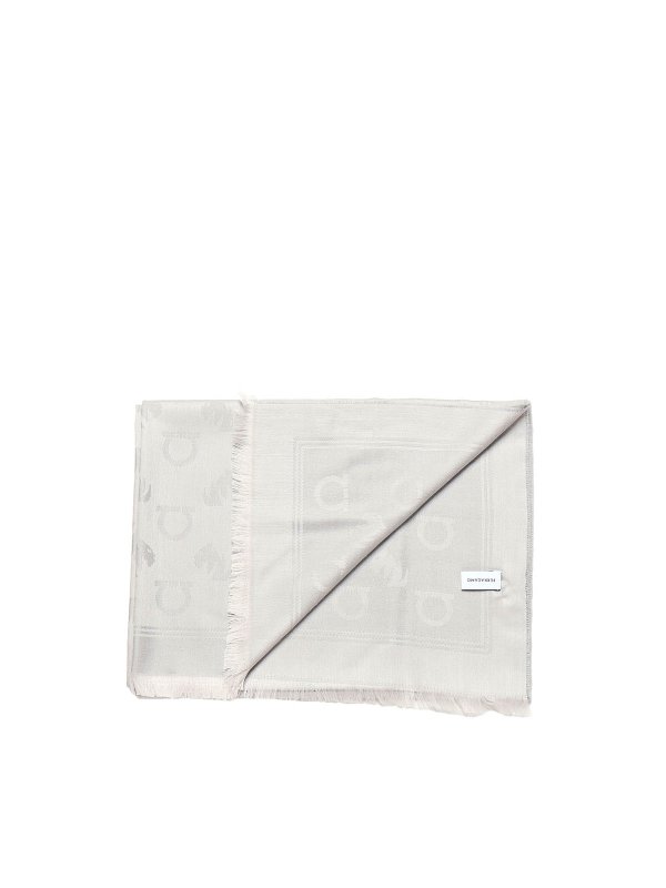 The Best Shops FERRAGAMO: scarves - Gancini Monogram Jacquard Stole