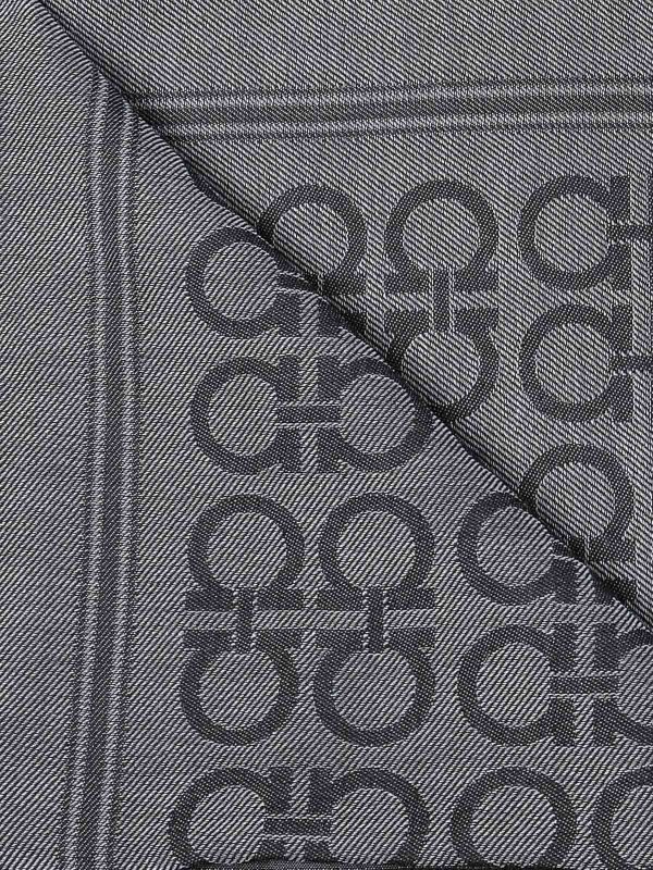 FERRAGAMO: scarves online - Gancini Square Stole