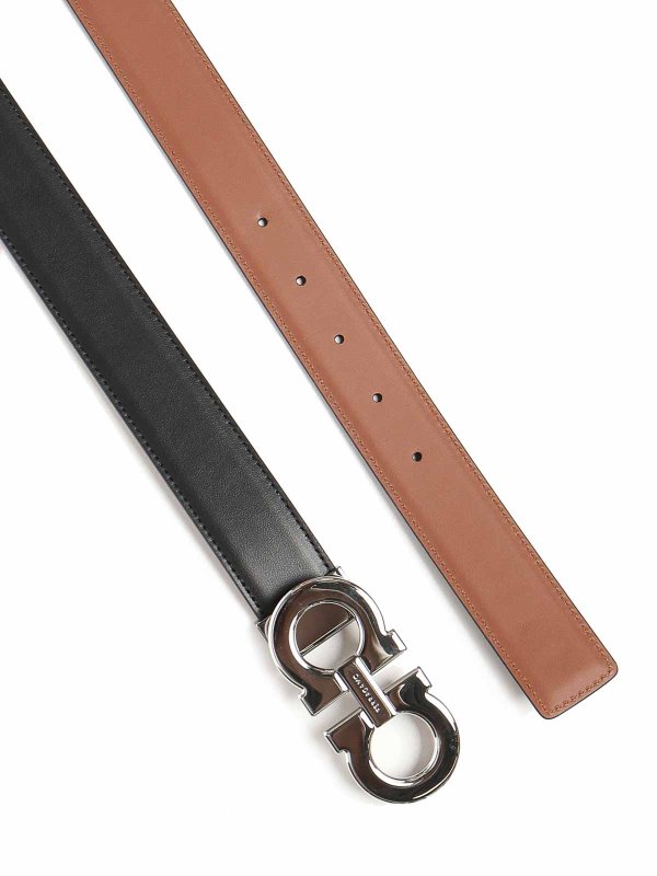 The Best Shops FERRAGAMO: cinture - Reversible Gancini Belt