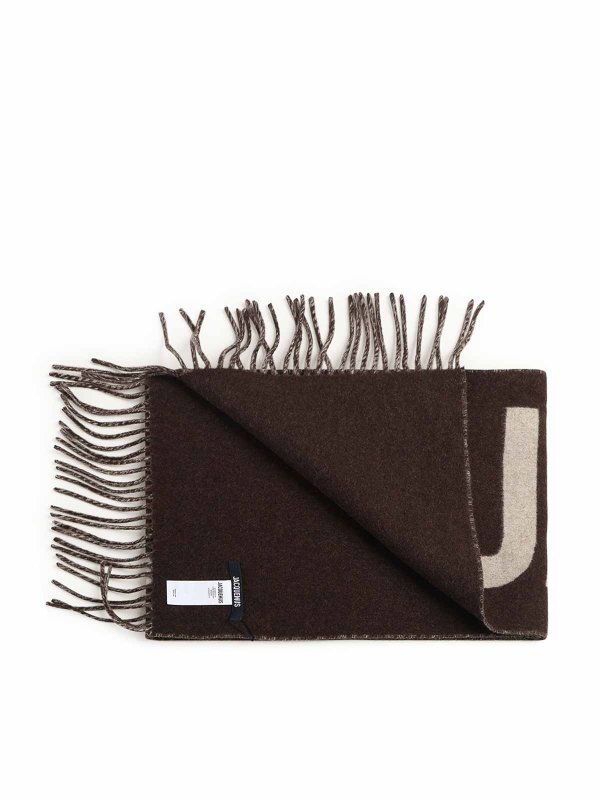 The Best Shops JACQUEMUS: scarves - Lecharpe Logo Scarf