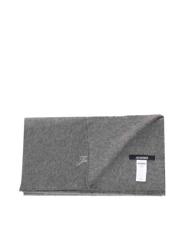 The Best Shops JACQUEMUS: Bufandas y pañuelos - Bufanda - Gris