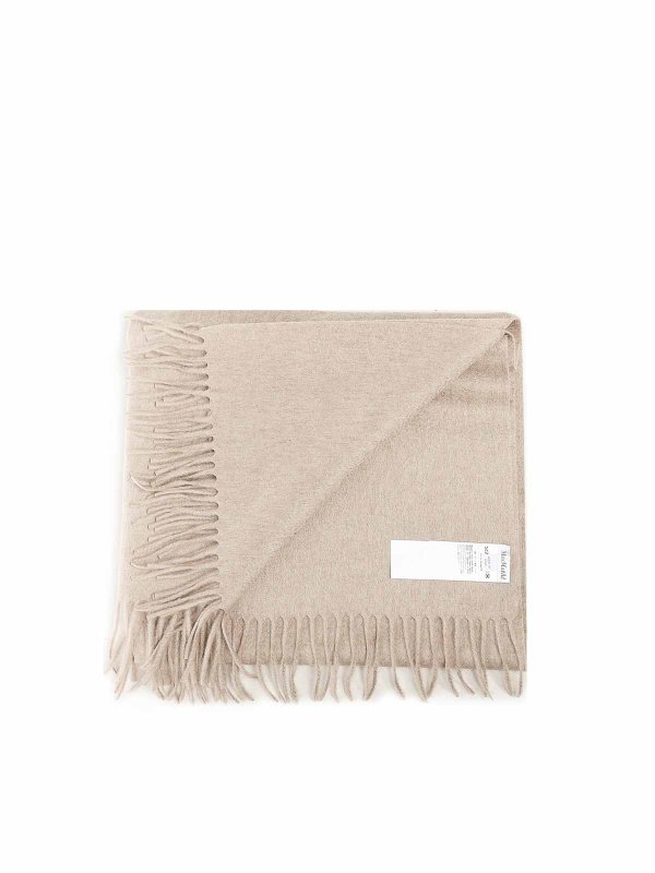 The Best Shops Max Mara: scarves - Cashmere Stole With Embroidery And Fringes
