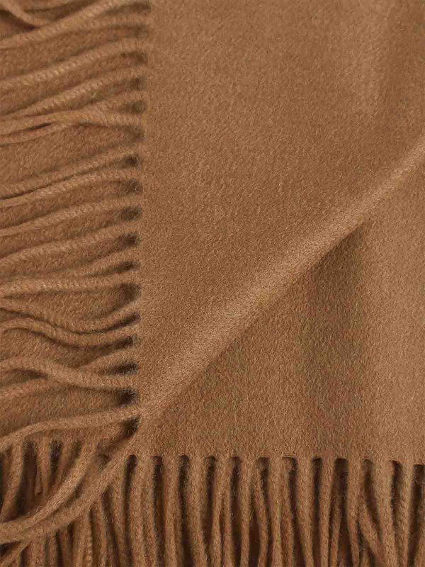 Max Mara: scarves online - Cashmere Stole With Embroidery And Fringes