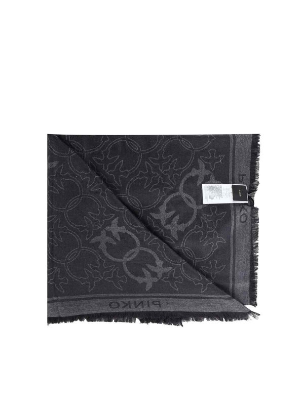 The Best Shops Pinko: scarves - Jacquard Viscose Blend Scarf