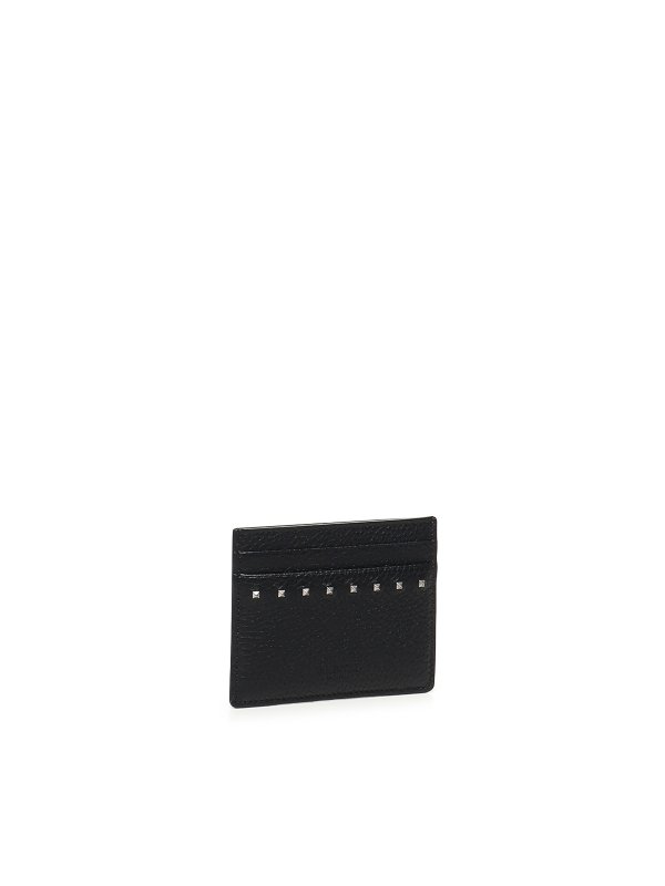 VALENTINO GARAVANI: wallets & purses online - Rockstud Leather Card Holder