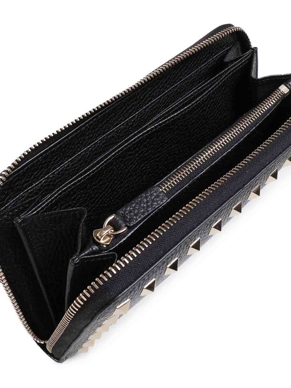 Rockstud Zip Wallet shop online: VALENTINO GARAVANI