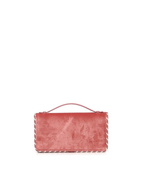 The Best Shops VALENTINO GARAVANI: wallets & purses - Vlogo Signature Velvet Chain Wallet