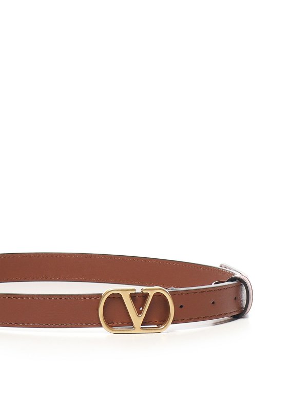 VALENTINO GARAVANI: belts online - Vlogo Signature Leather Belt
