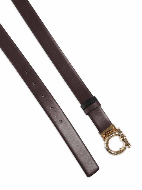 The Best Shops FERRAGAMO: belts - Leather Gancini Belt