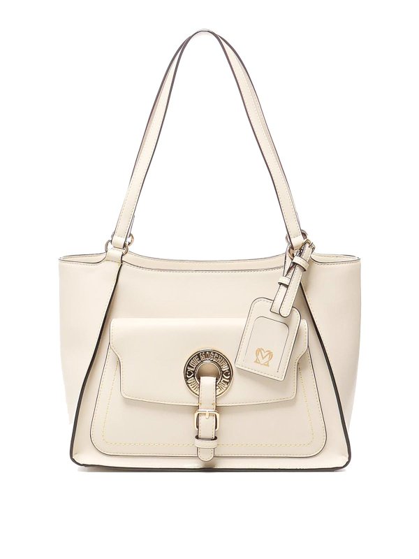 LOVE MOSCHINO: トートバッグ - トートバッグ - 白