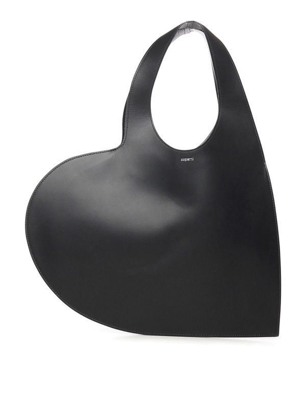 COPERNI: cross body bags - Double Heart Leather Bag