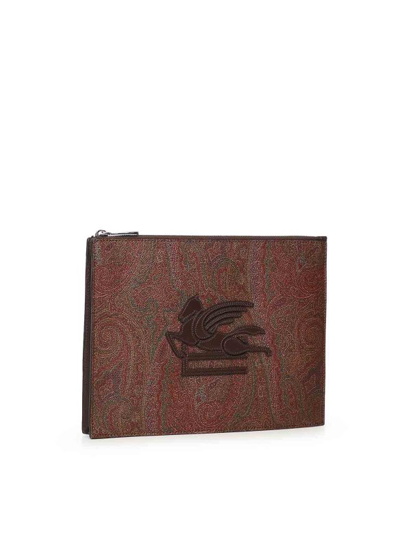 ETRO: clutches online - Essential Paisley Pouch