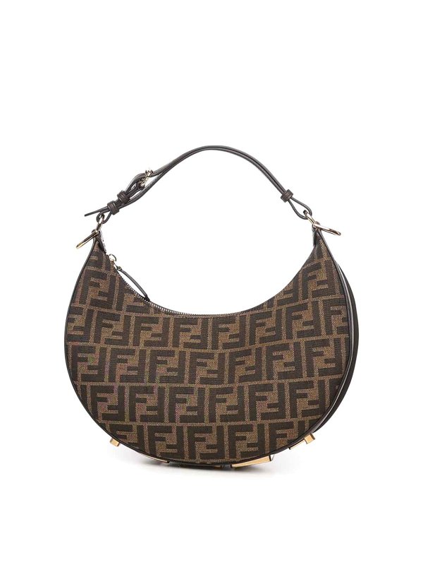 FENDI: shoulder bags - Small Graphy Hobo Bag