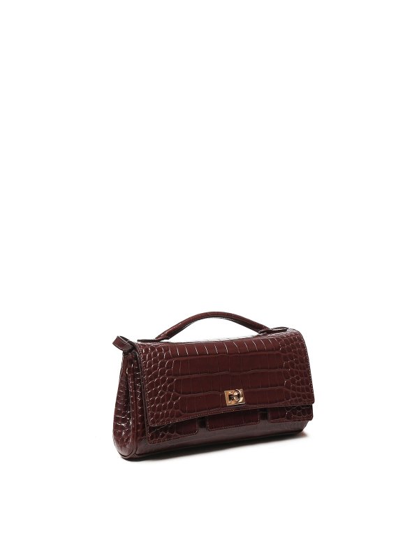 BALENCIAGA: Clutches online - Clutch - Bordeaux
