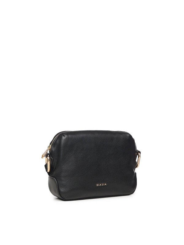 BIASIA: shoulder bags online - Leather Shoulder Bag With Logo