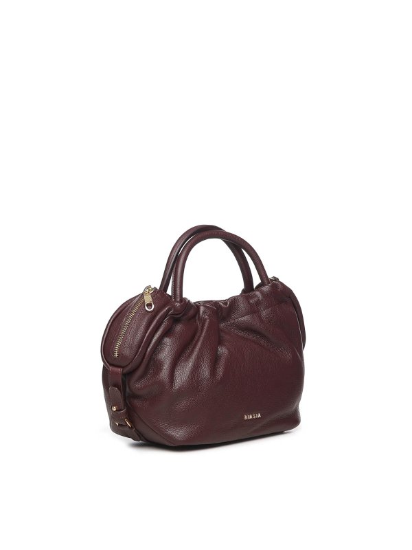 BIASIA: totes bags online - Leather Bag With Logo