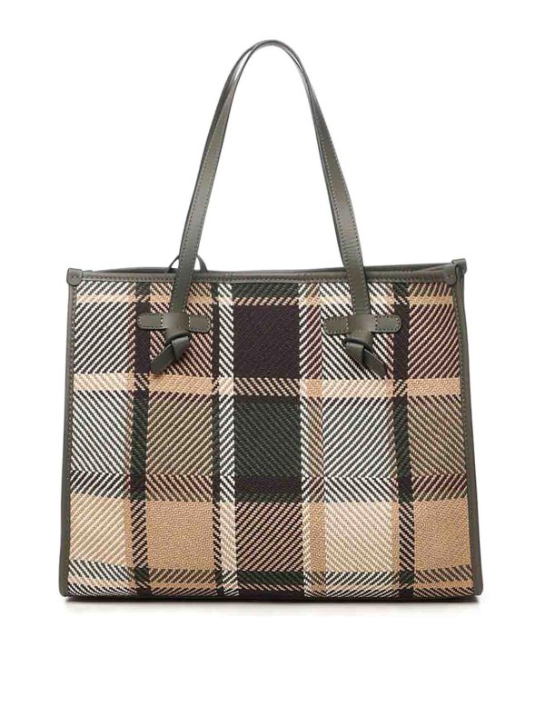 GIANNI CHIARINI: トートバッグ - トートバッグ - ダークグリーン