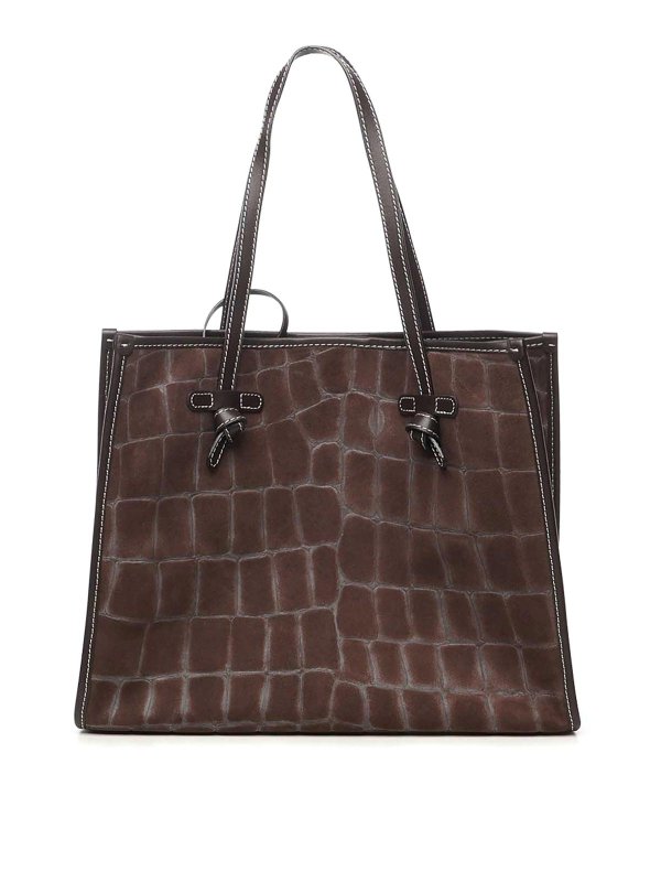 GIANNI CHIARINI: トートバッグ - トートバッグ - ブラウン