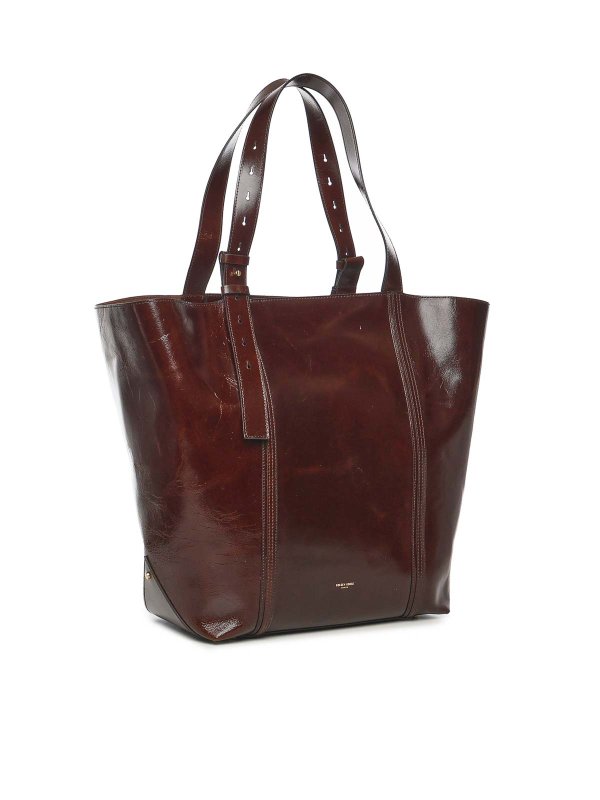 GOLDEN GOOSE: トートバッグ online - トートバッグ - ダークブラウン