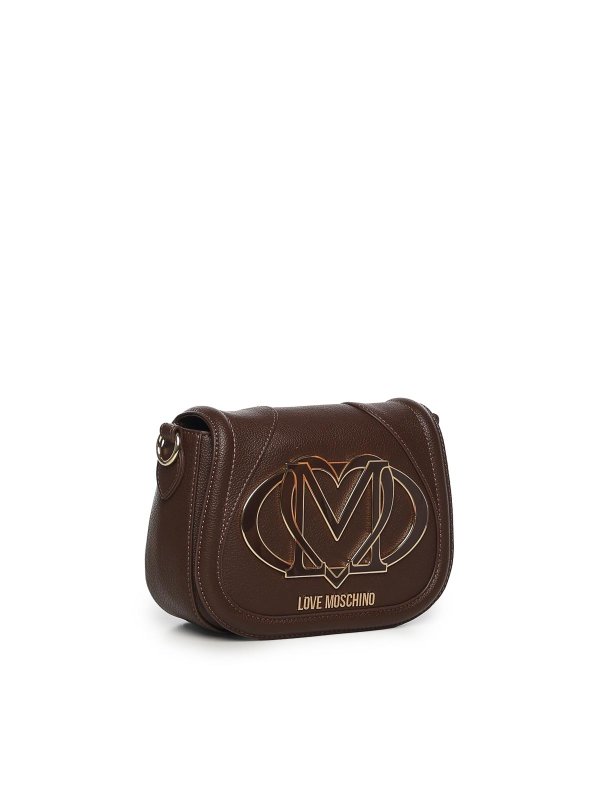 LOVE MOSCHINO: Bolsos de hombro online - Bolsa De Hombro - Marrón Oscuro