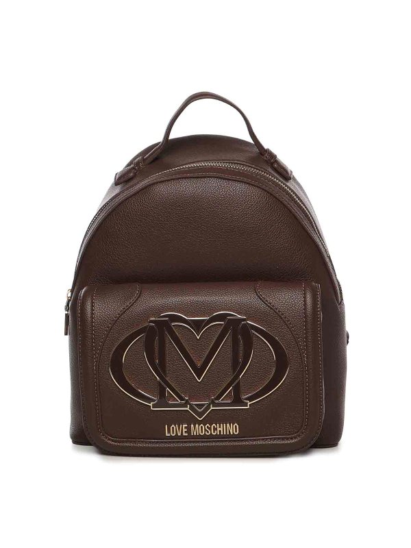 LOVE MOSCHINO: Mochilas - Mochila - Marrón Oscuro