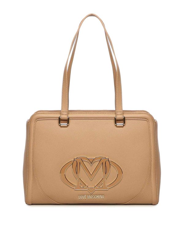 LOVE MOSCHINO: Sacs à main - Sac Cabas - Beige