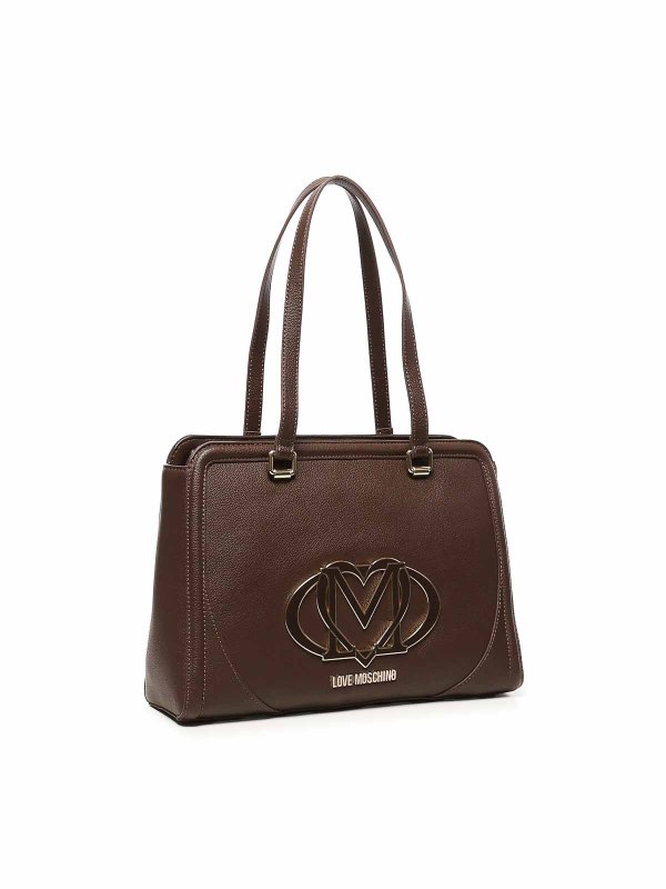 LOVE MOSCHINO: Bolsos Shopping online - Bolso Shopping - Marrón Oscuro