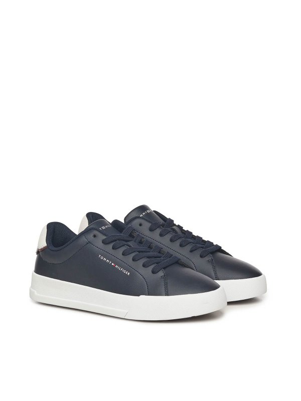 TOMMY HILFIGER: trainers online - Leather Sneakers