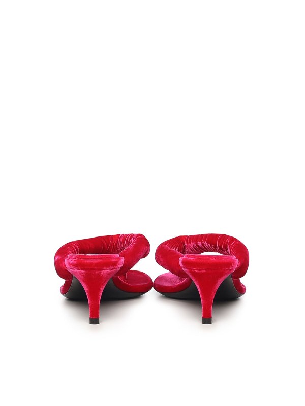 The Best Shops Alaïa: mules shoes - Velvet Heeled Flip-Flop Mule