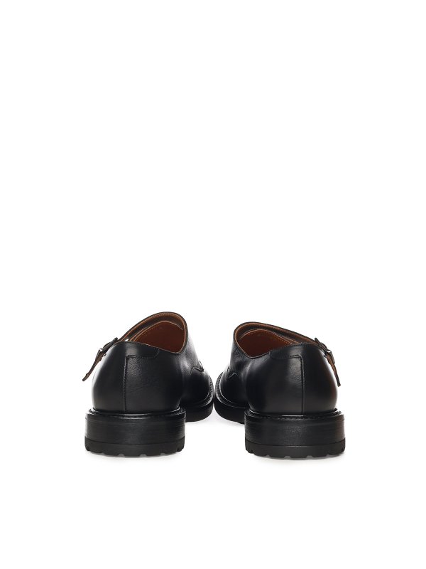 The Best Shops ALEXANDER HOTTO: Loafers & Slippers - Leather Monk Strap Shoes