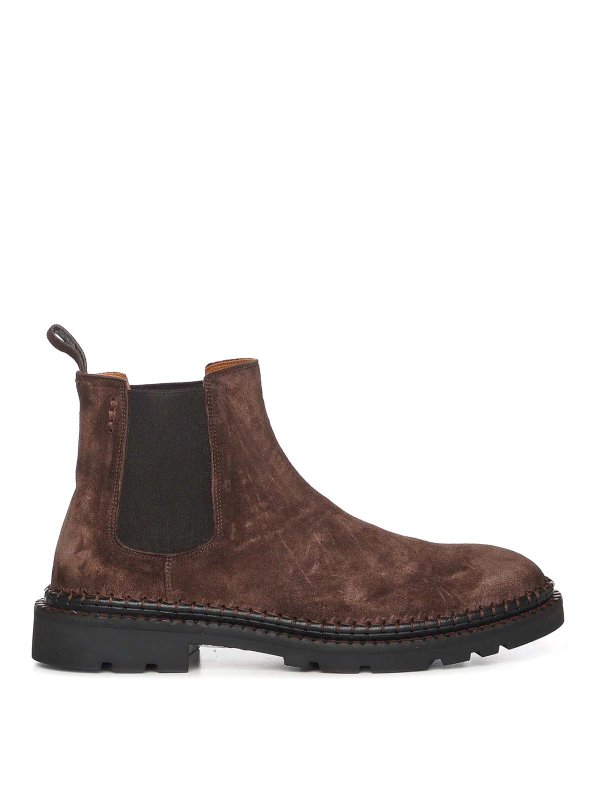 ALEXANDER HOTTO: boots - Leather Chelsea Boots