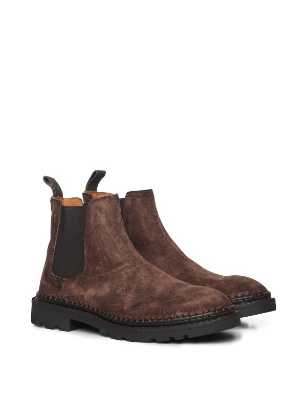ALEXANDER HOTTO: boots online - Leather Chelsea Boots