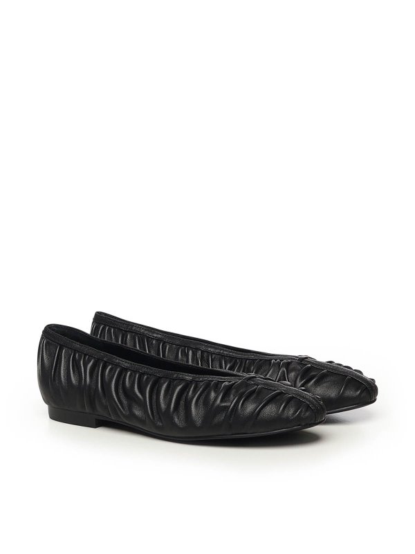 BIBI LOU: flat shoes online - Leather Ballet Flats