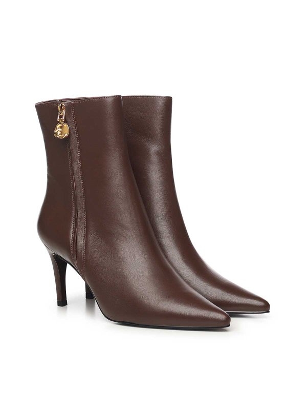 COCCINELLE: ankle boots online - C-Me Smooth Leather Ankle Boots